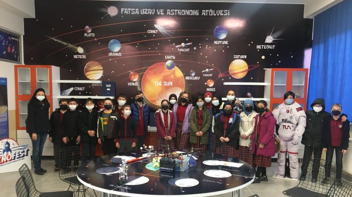 Okulumuz Fatsa Uzay ve Astronomi Atölyesi ile Nezaket Demircan Sanal Gerçeklik Atölyelerine Ziyarette Bulundu